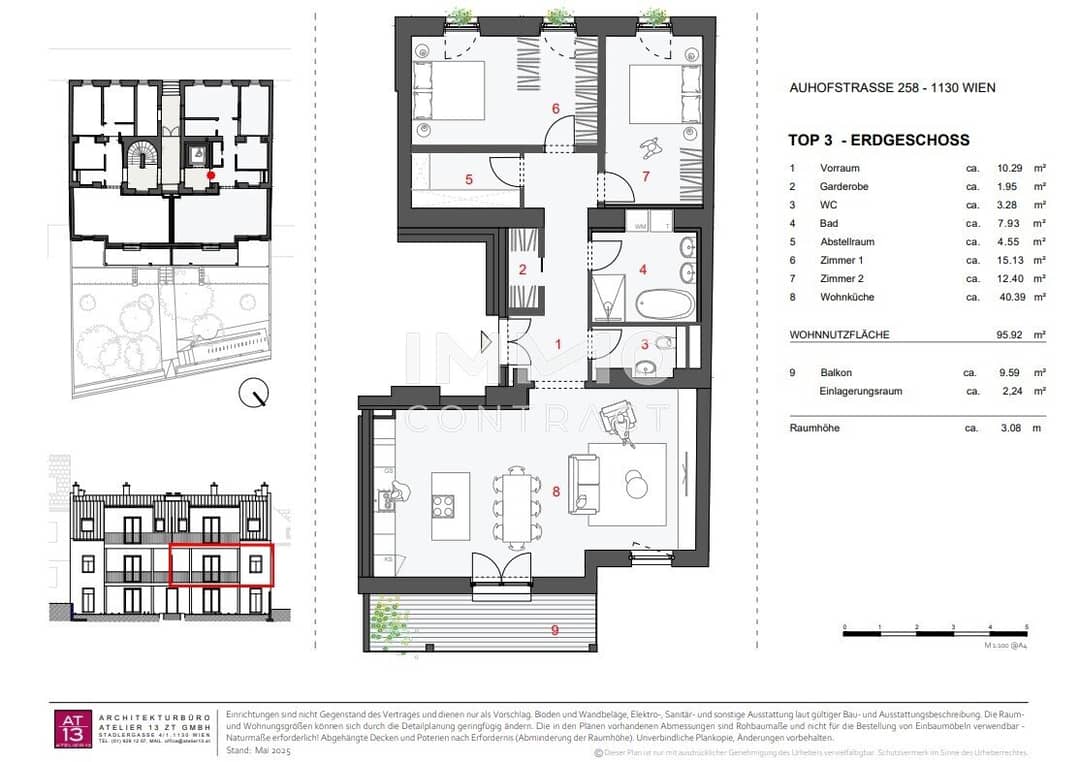 3-Zimmer-Wohnung Hietzing 95m²