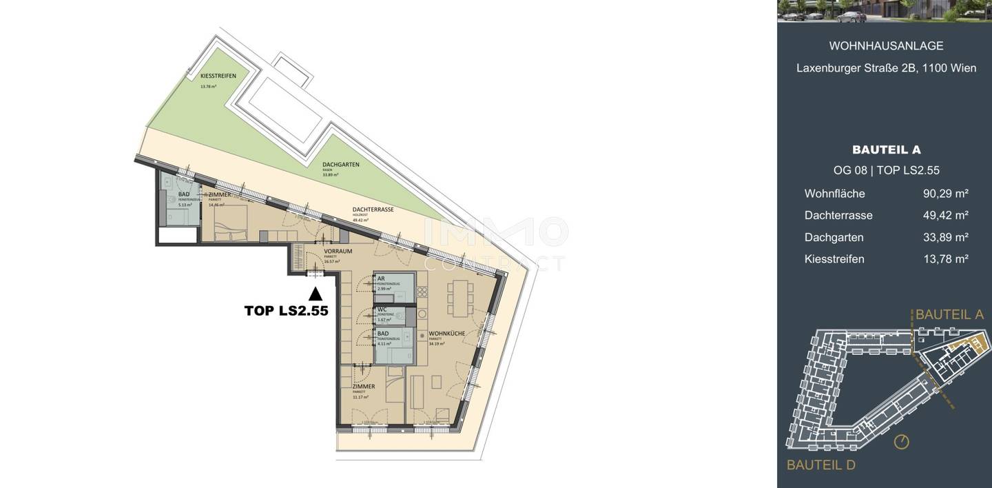 Apartment near main train station with terrace