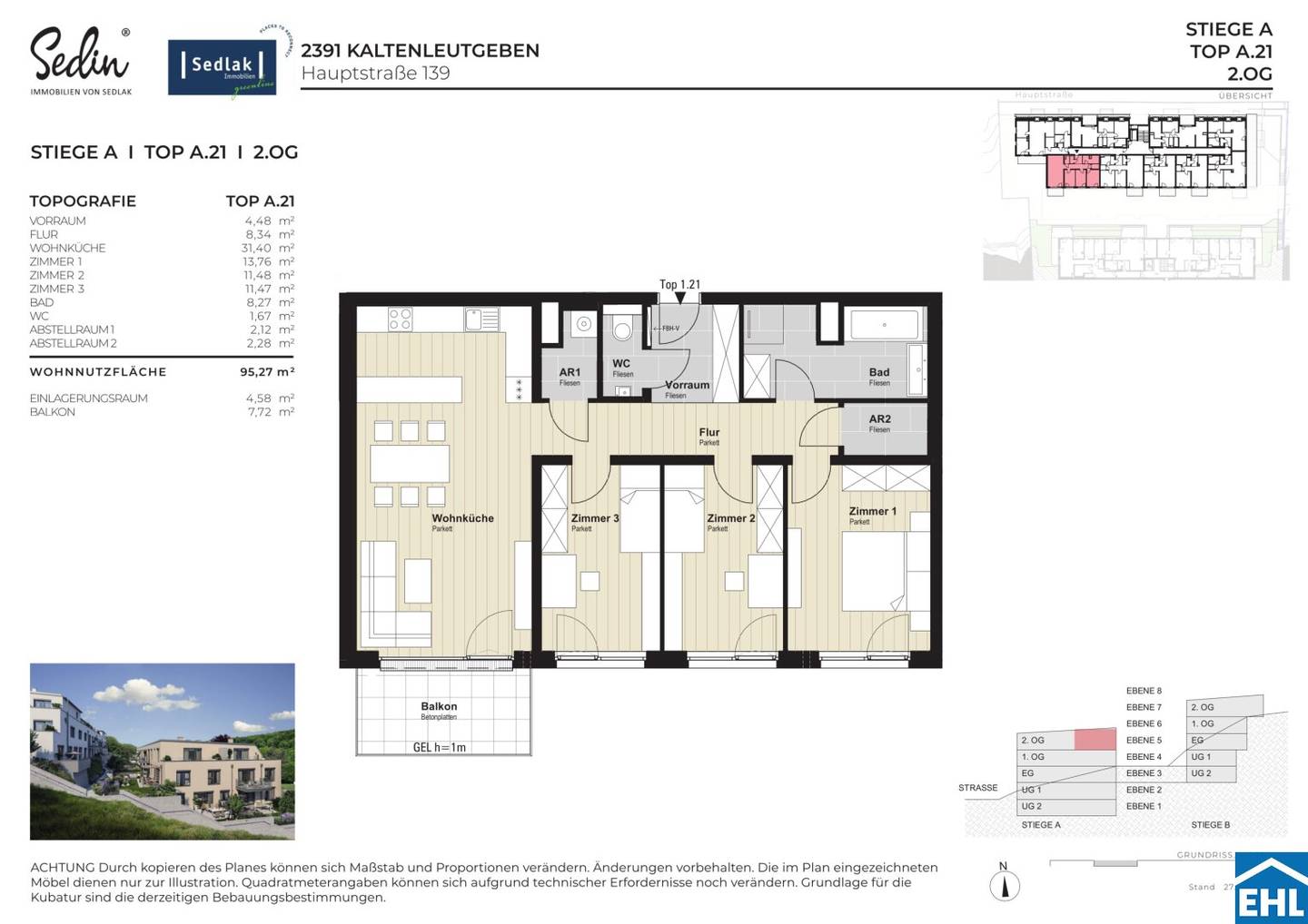 Apartment new build Wienerwald with garage
