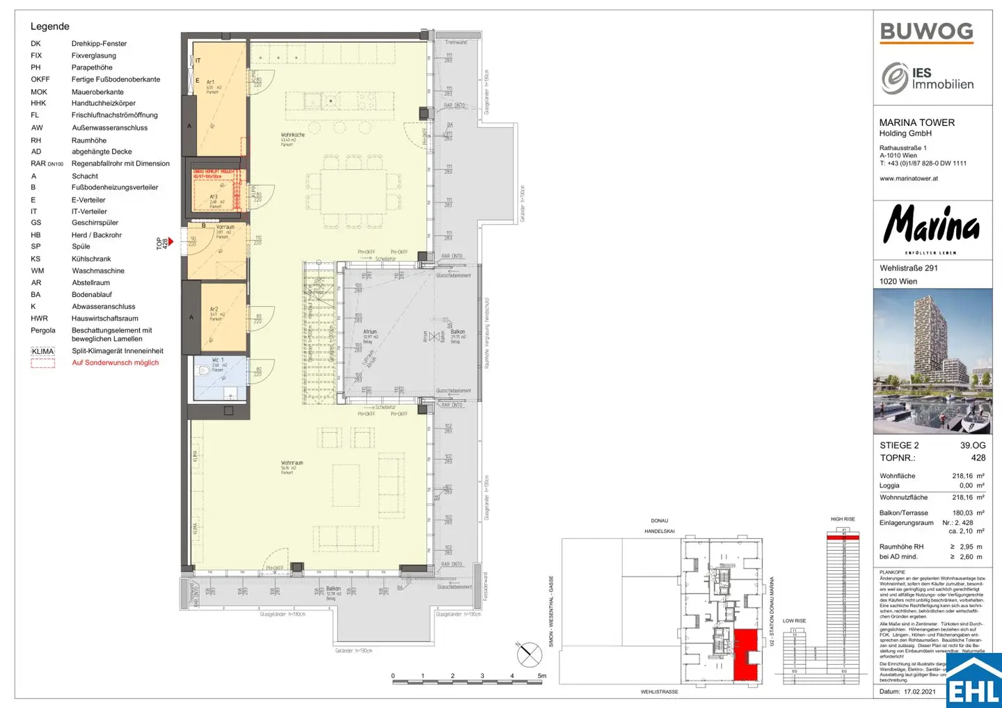 Apartment with unobstructed Danube view and terrace