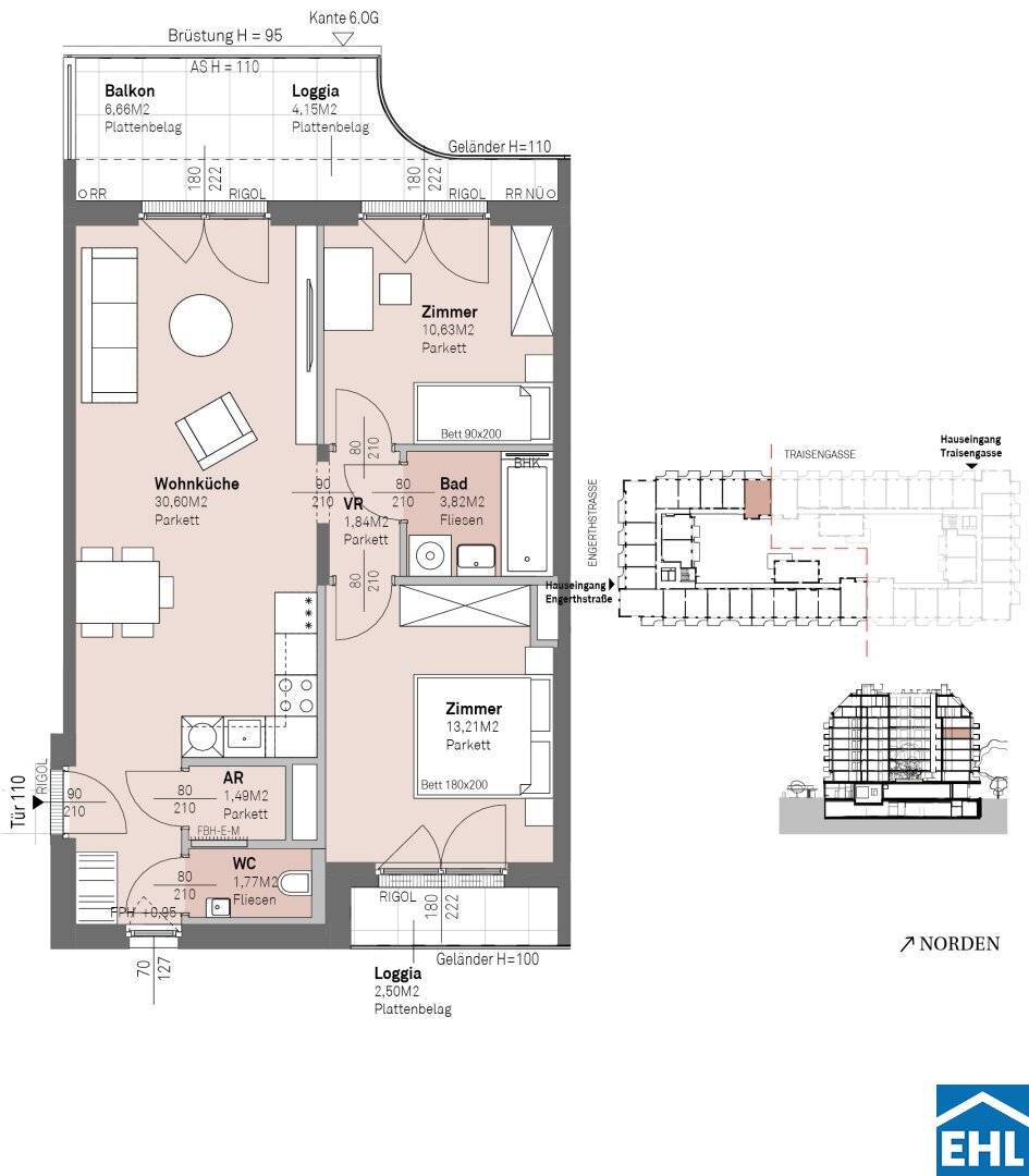 Luxuriös über den Dächern Wiens: Dachgeschoßwohnungen und Penthouses