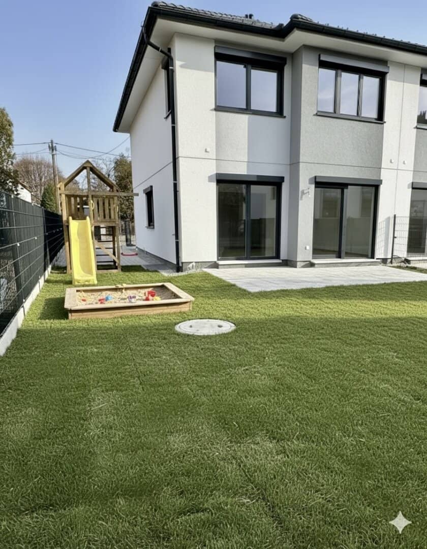 New Build Semi-Detached House in Vienna 21st District with Garden, Walking Distance to U1 Leopoldau