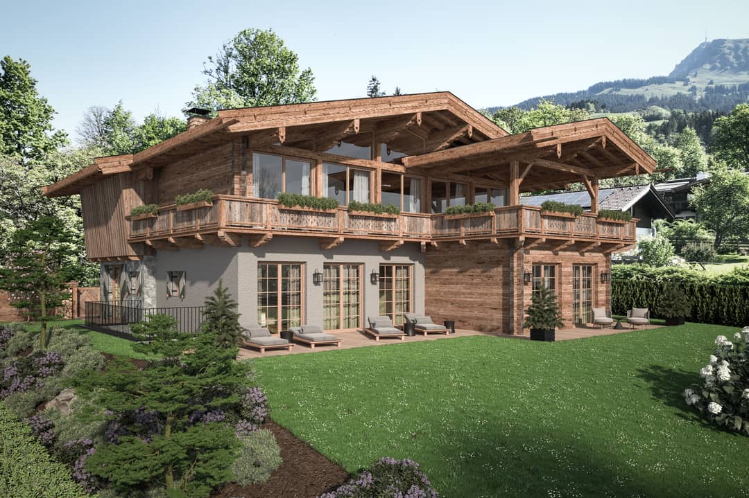 Neubau-Chalet in Kitzbühel: 489 m² Wohnfläche, 7 Zimmer in Toplage
