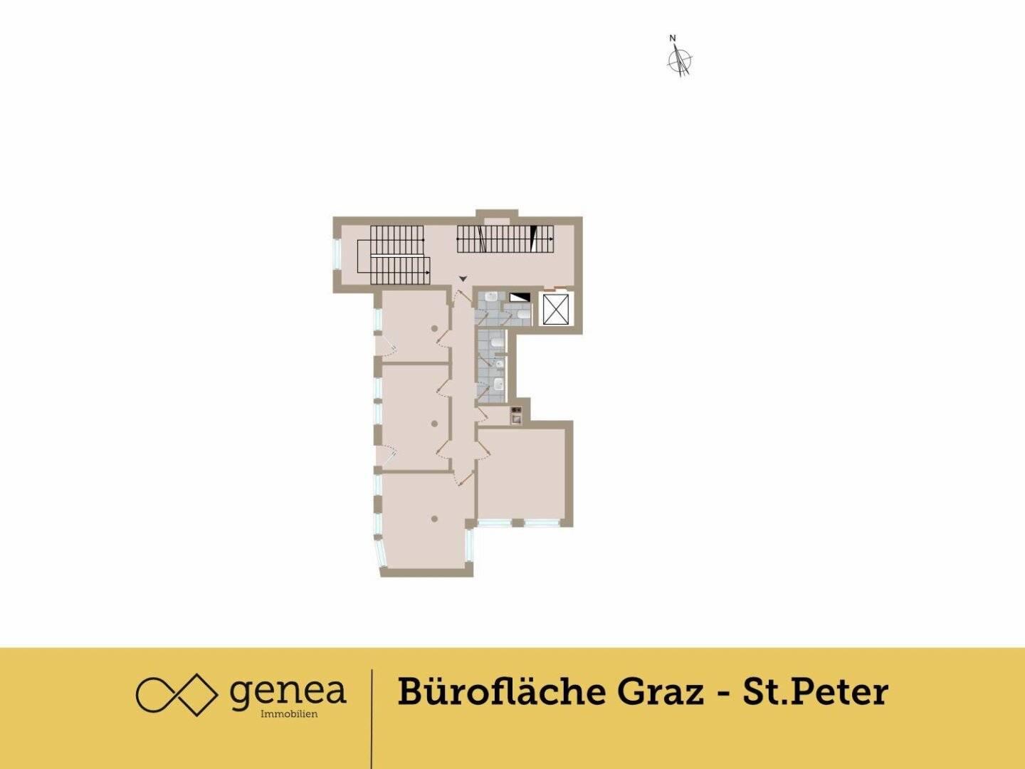 Helles Büro 101m² 3.Stock Graz