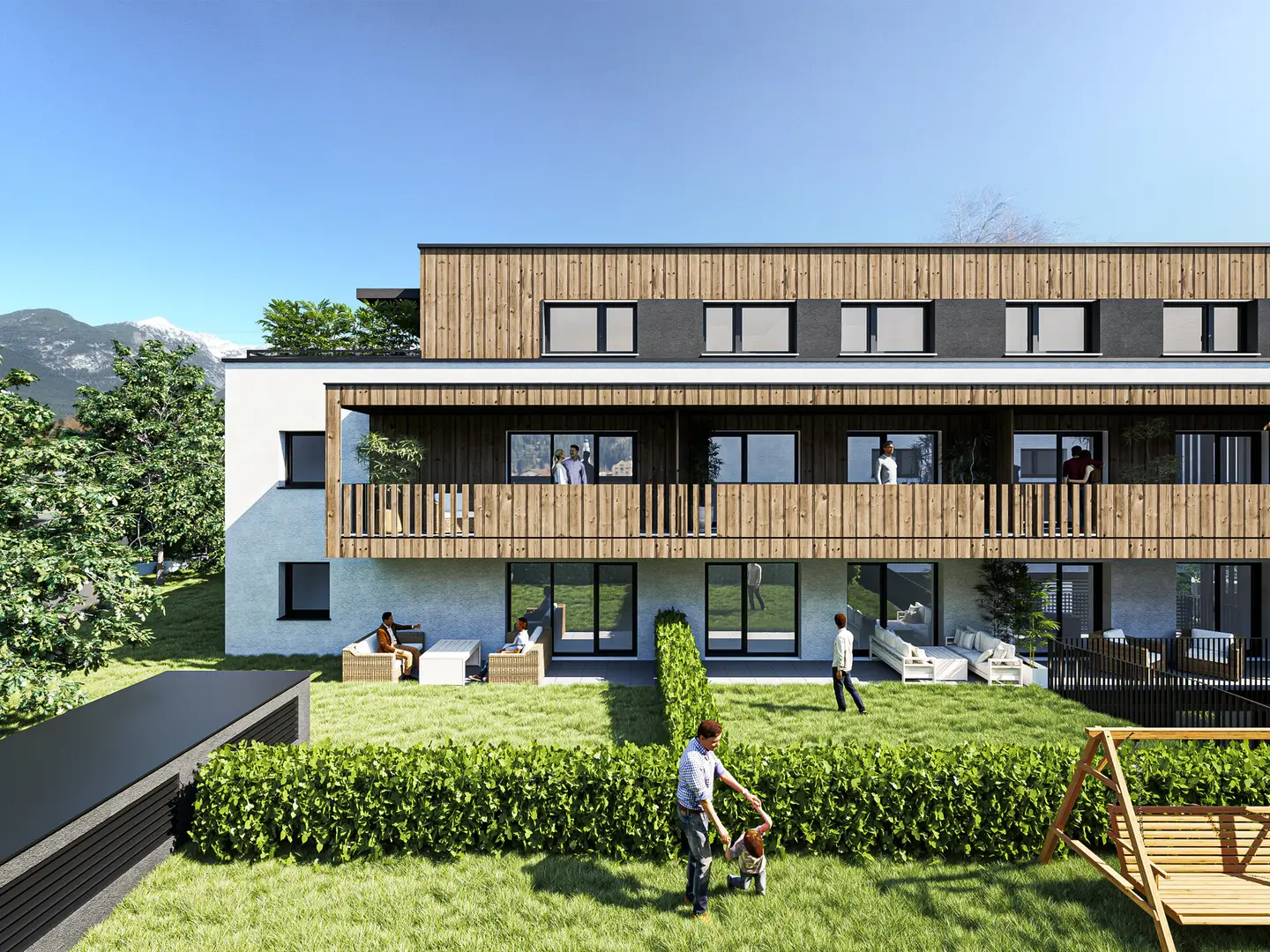 Wohnung Erstbezug Garten Terrasse Oberperfuss