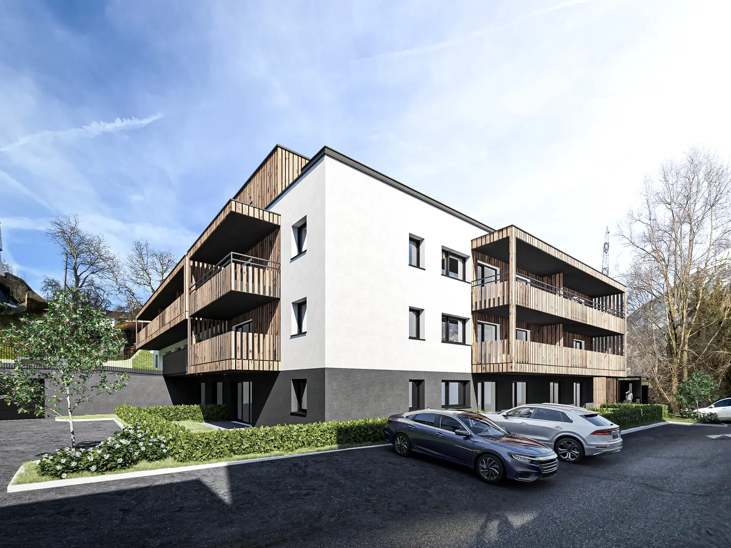 Moderne Neubauwohnung mit Terrasse in Oberperfuss