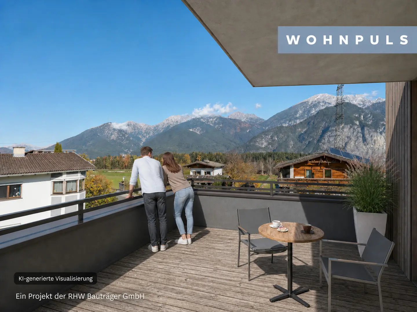Dachgeschosswohnung mit Panoramablick und Terrasse