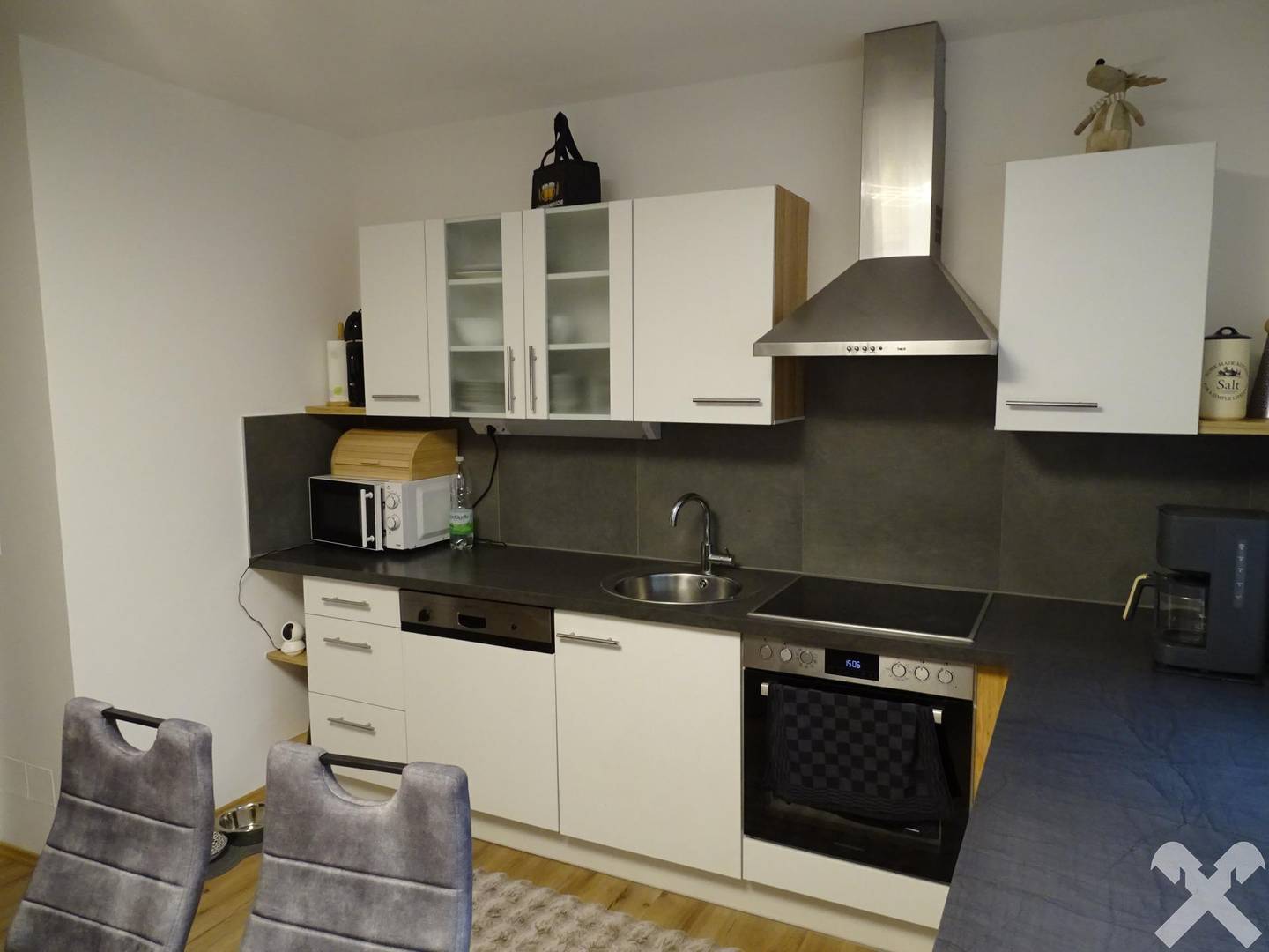 Kernsanierte Wohnung mit Luftwärmepumpe Balkon