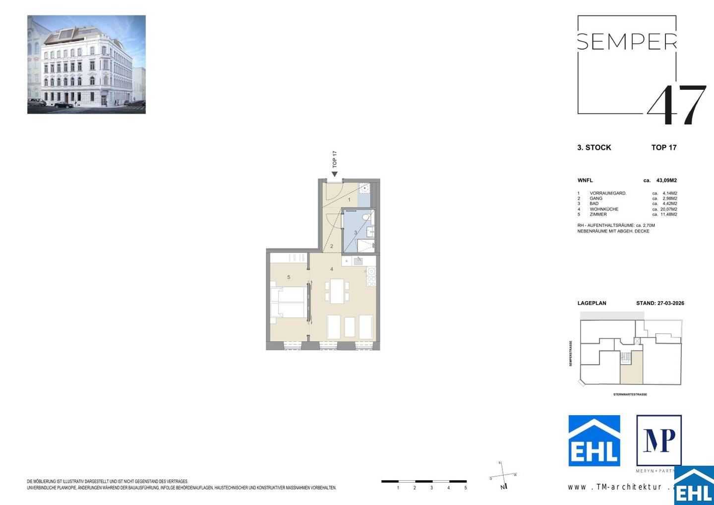 First occupancy new build with high ceilings