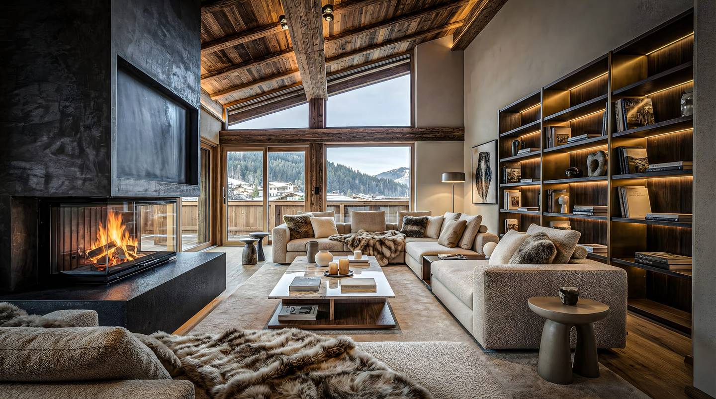 Penthouse Ski in Ski out Wellnessbereich