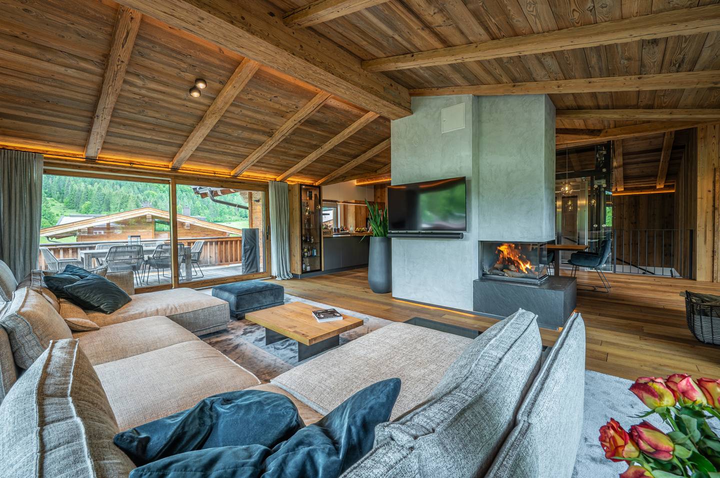 Vollmöbliertes Chalet in St. Ulrich am Pillersee mit Bergsicht