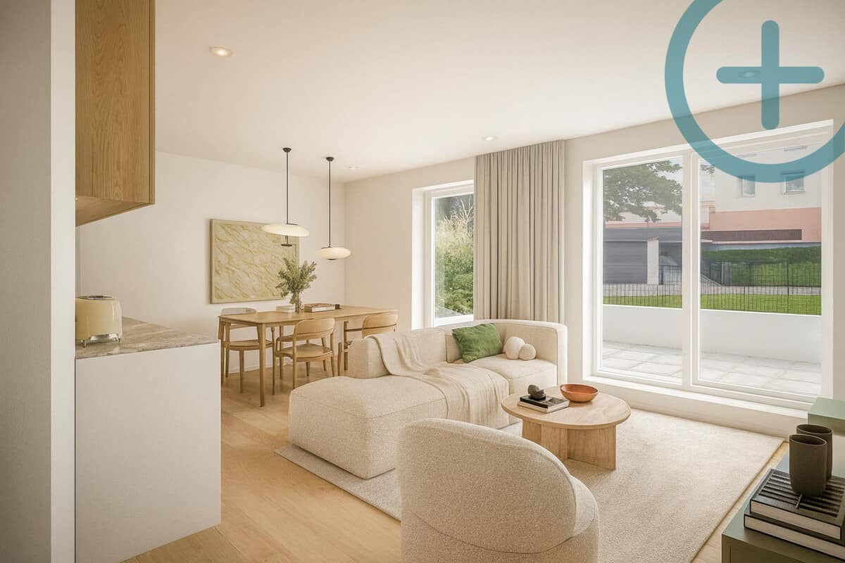 Ground floor apartment garden terrace new build