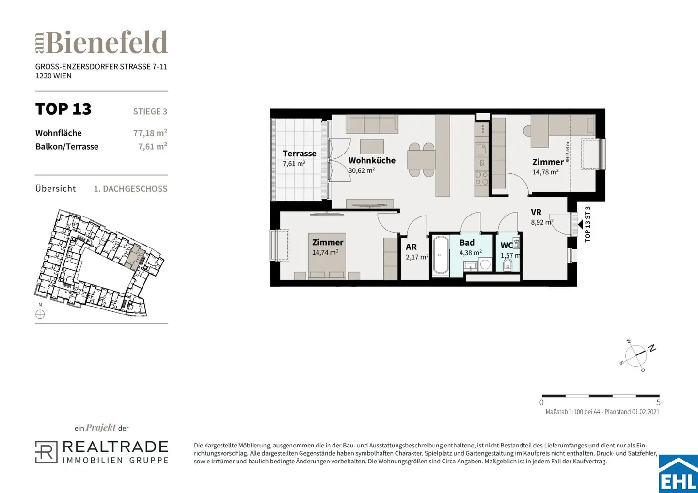 Brand new Seestadt Aspern home with terrace