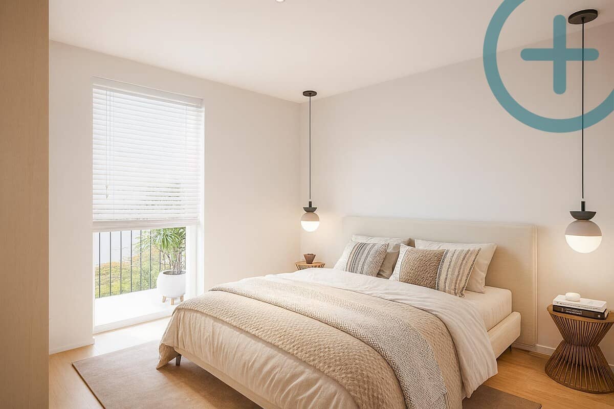 New build apartment with east facing balcony commission free