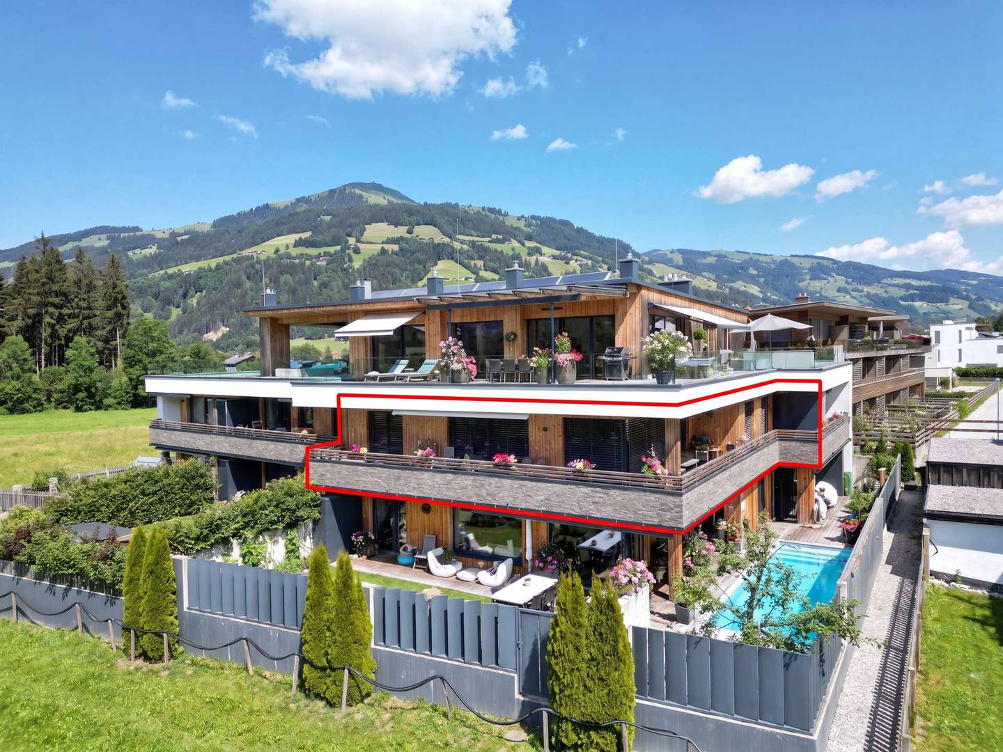Wohnung am Golfplatz mit Terrassen Neuwertig