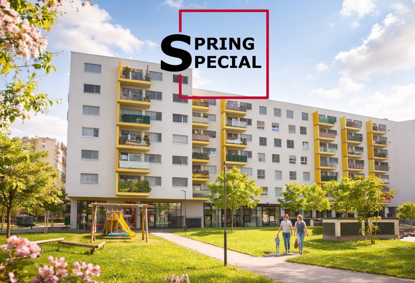 Apartment with loggia near university
