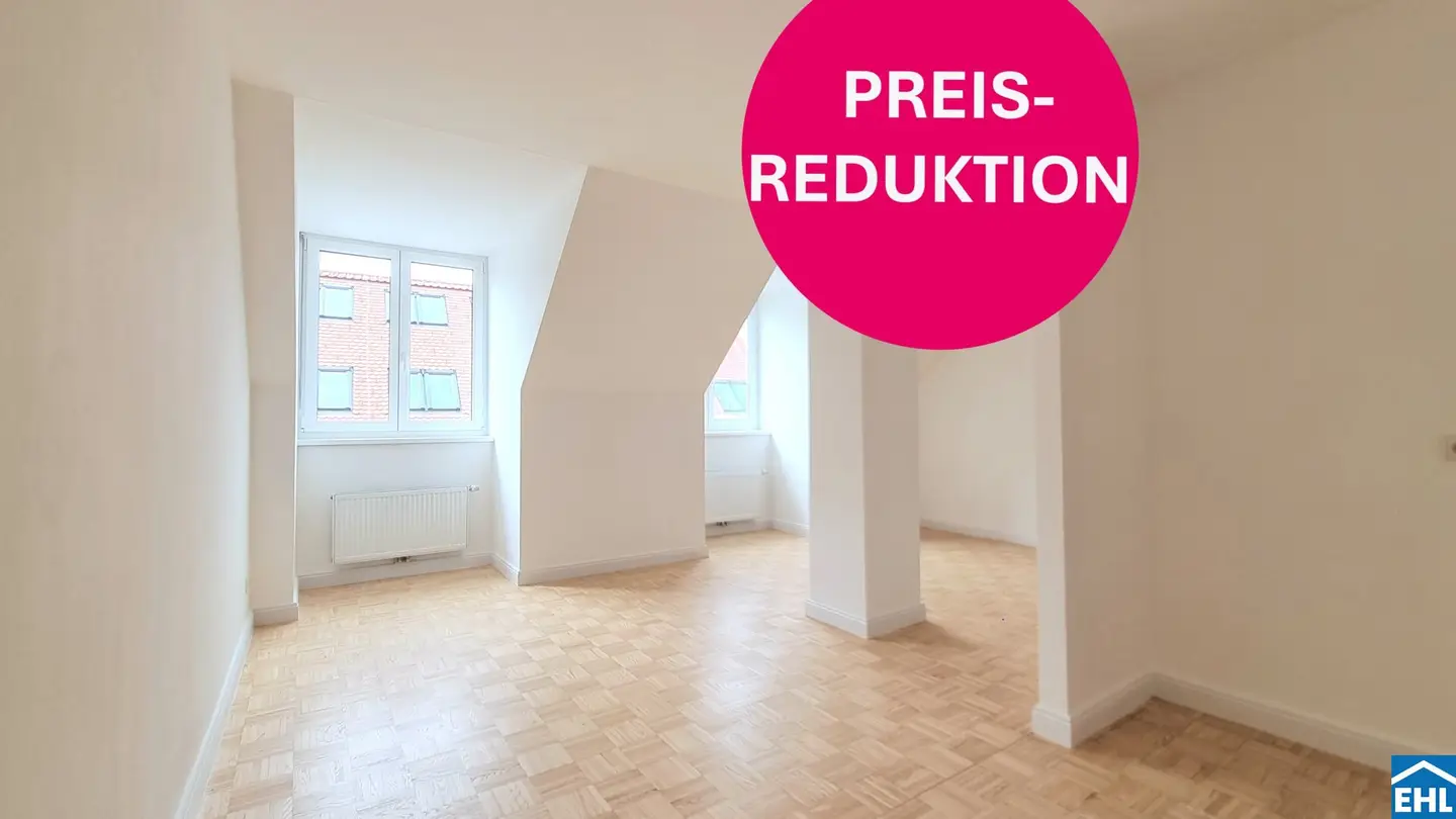 Dachgeschosswohnung mit eigenem Garten nahe Lendplatz