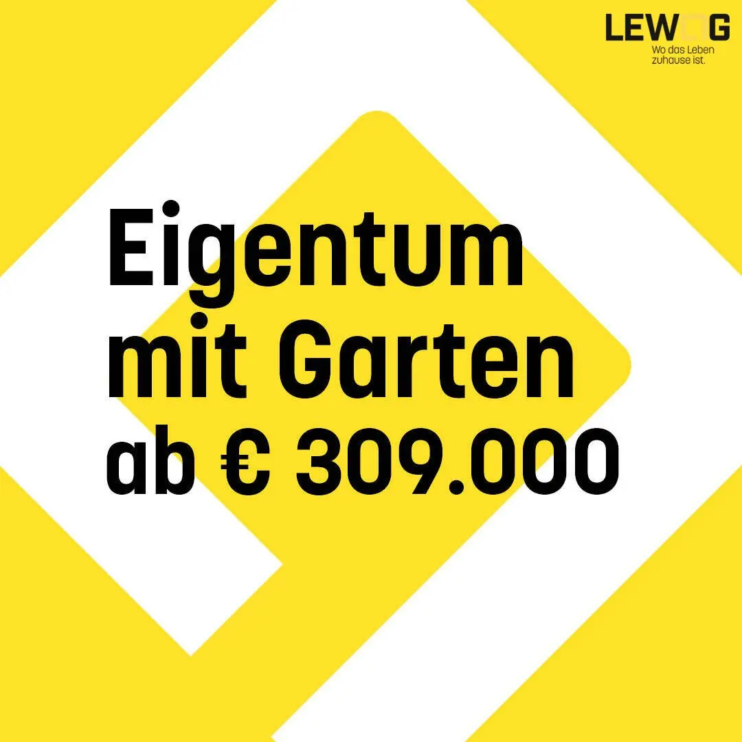 Erstbezug Wohnung mit Eigengarten