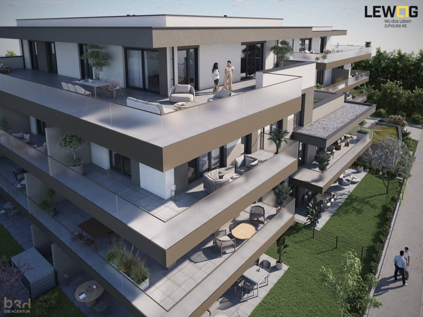 Ruhige Wohnung mit Balkon und Tiefgarage