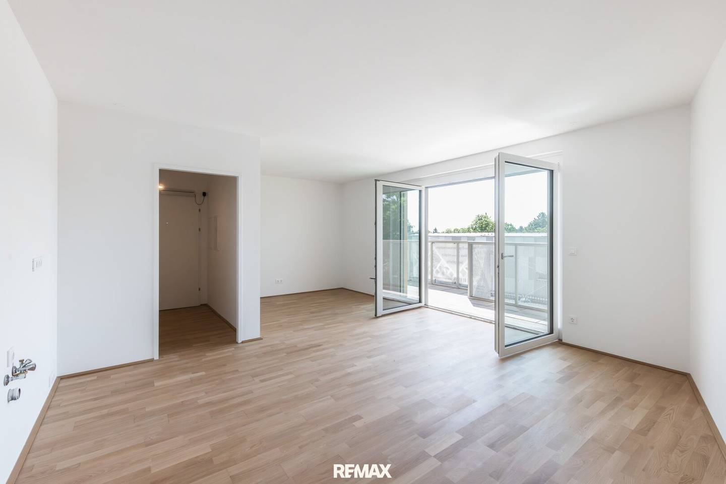Apartment first occupancy with loggia and balcony