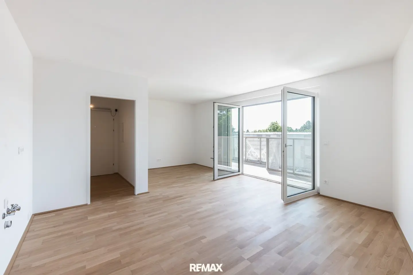 Apartment first occupancy with loggia and balcony