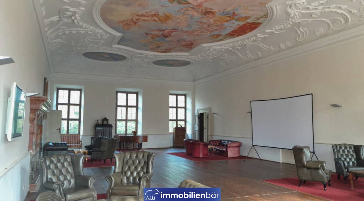 Representative office spaces in the castle with kitchen and meeting room