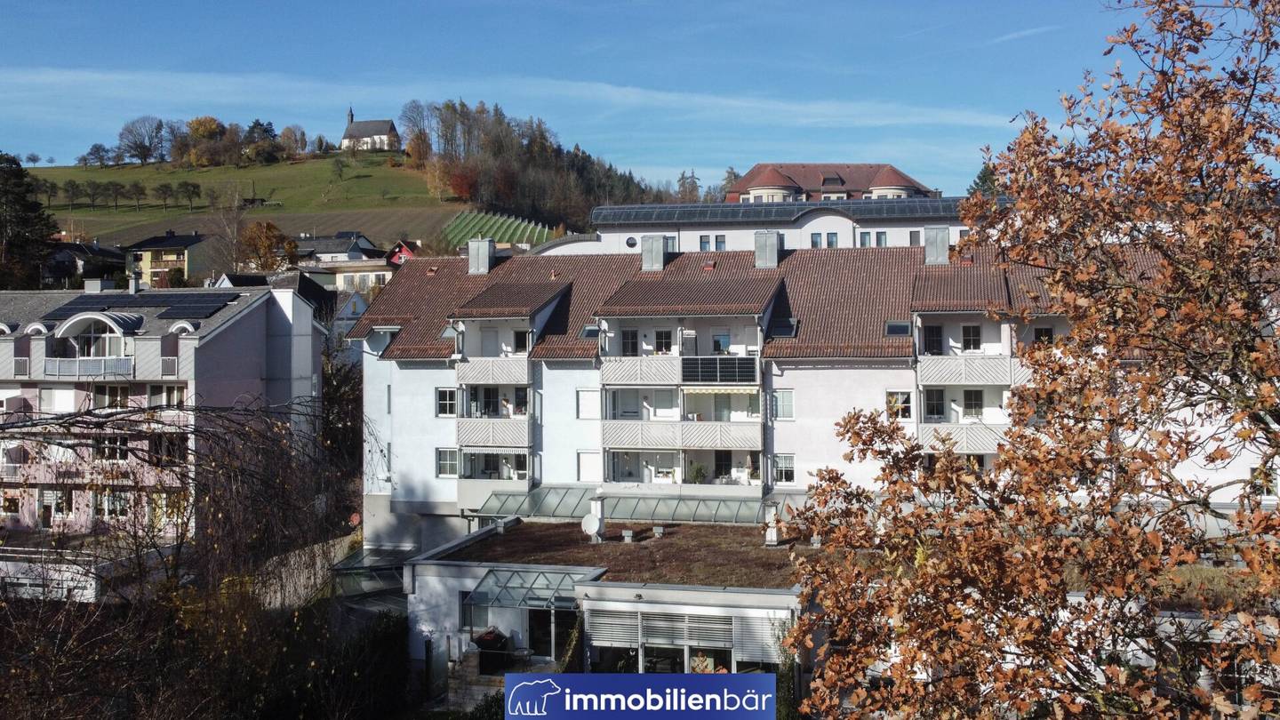 Dachgeschosswohnung im Zentrum Blick ins Grüne