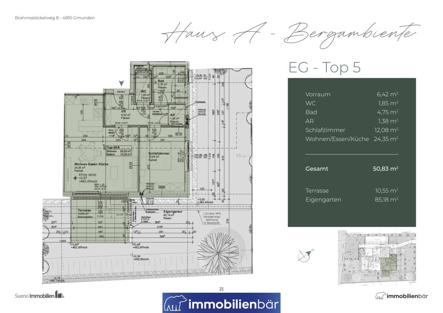 Neubauwohnung mit Garten und Terrasse