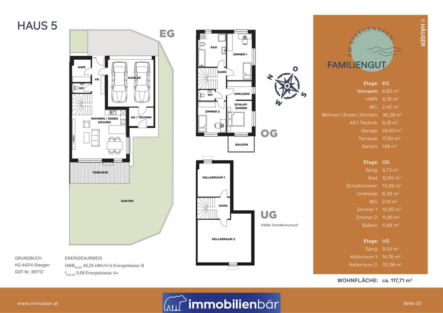 förderbares Einfamilienhaus am Steegenbach - PROVISIONSFREI-  ca. 117,71 m² - Neubau - Haus 5