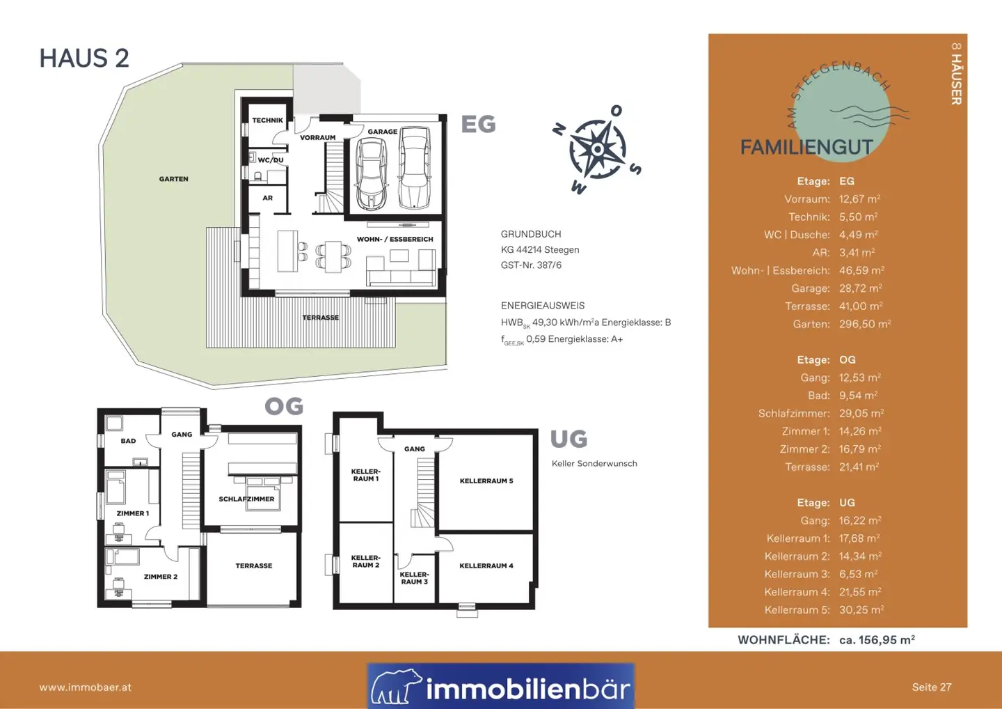 Einfamilienhaus am Steegenbach - PROVISIONSFREI - ca. 156,95m² - Neubau - Wohnbauförderung möglich - Haus 2