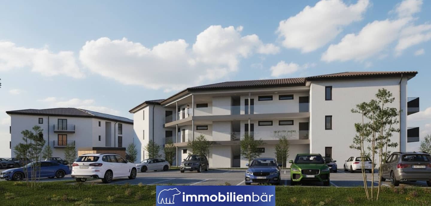 Neubauwohnung mit Balkon und zwei Stellplätze