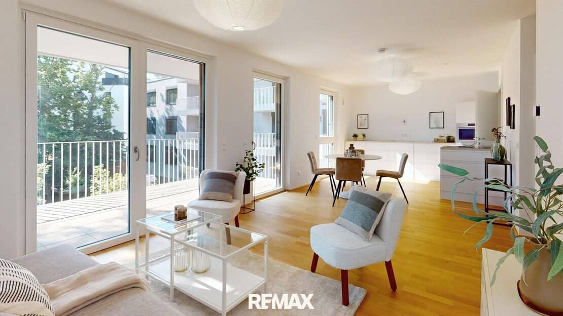 Brand new apartment with balcony in green surroundings