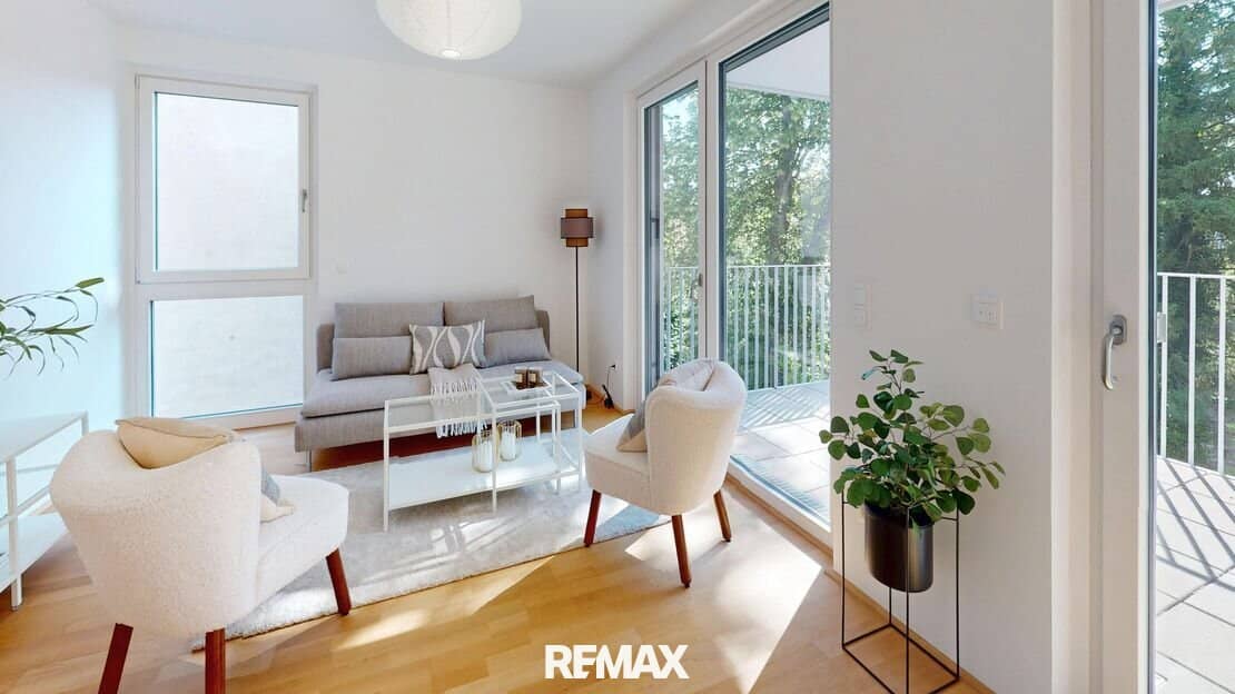 Brand new apartment with balcony in green surroundings
