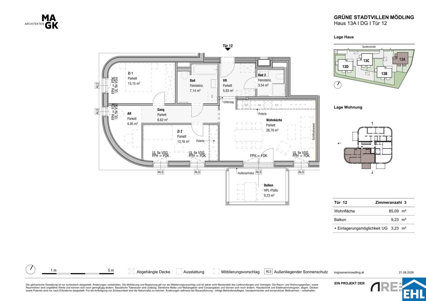 Brand new apartment in Mödling with private outdoor space