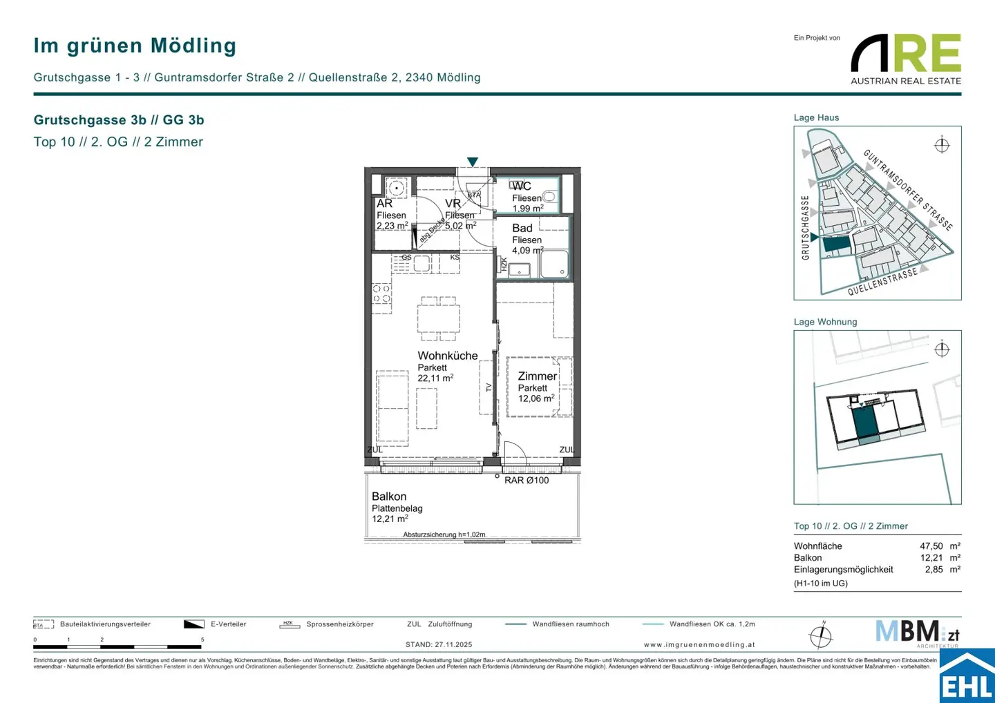 Neubau Wohnung Erstbezug Balkon Geothermie