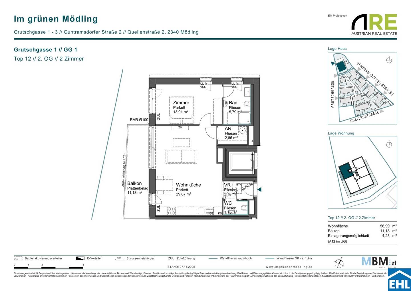 Neubau Wohnung mit Balkon am Fliegenspitz