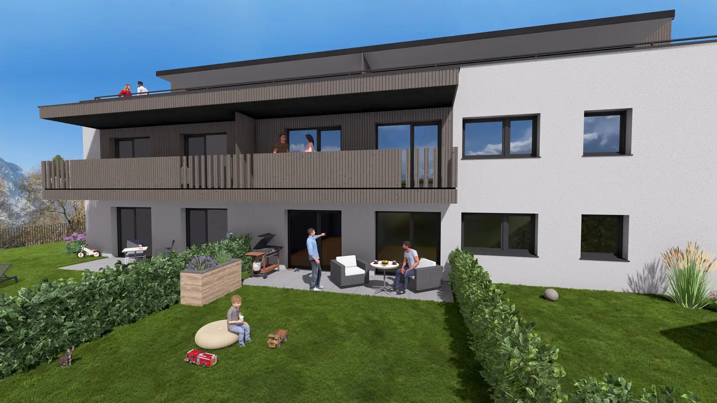 Provisionsfrei Neubau Wohnung mit Garten und Terrasse