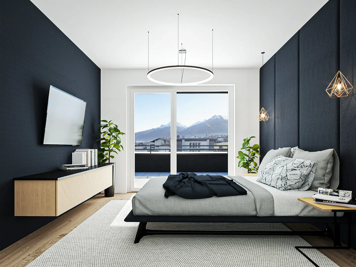 No commission new build apartment with garden and terrace