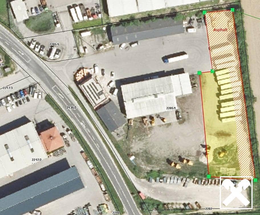 Freie und überdachte Lager- und Abstellflächen mit befestigtem Untergrund zum MIETEN im Betriebsgebiet NORD in 3300 Ardagger Stift