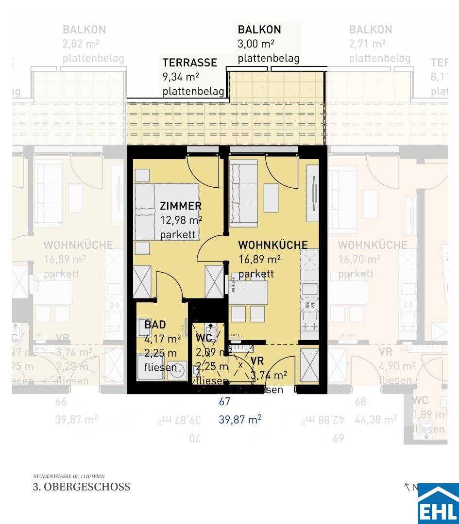 Residential pleasure in Vienna's Simmering: Condominiums with private outdoor space