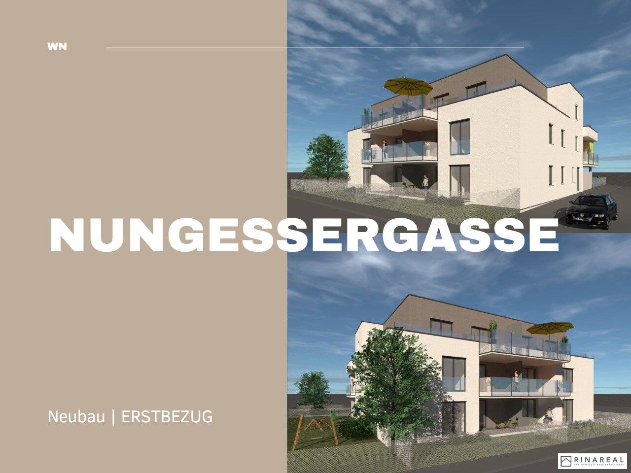 Wohnung Neubau mit Loggia und Balkon