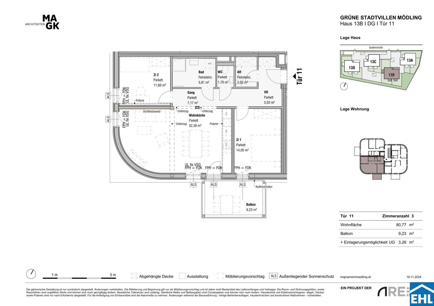 Vorsorgewohnung New Build First Occupancy Balcony in Mödling