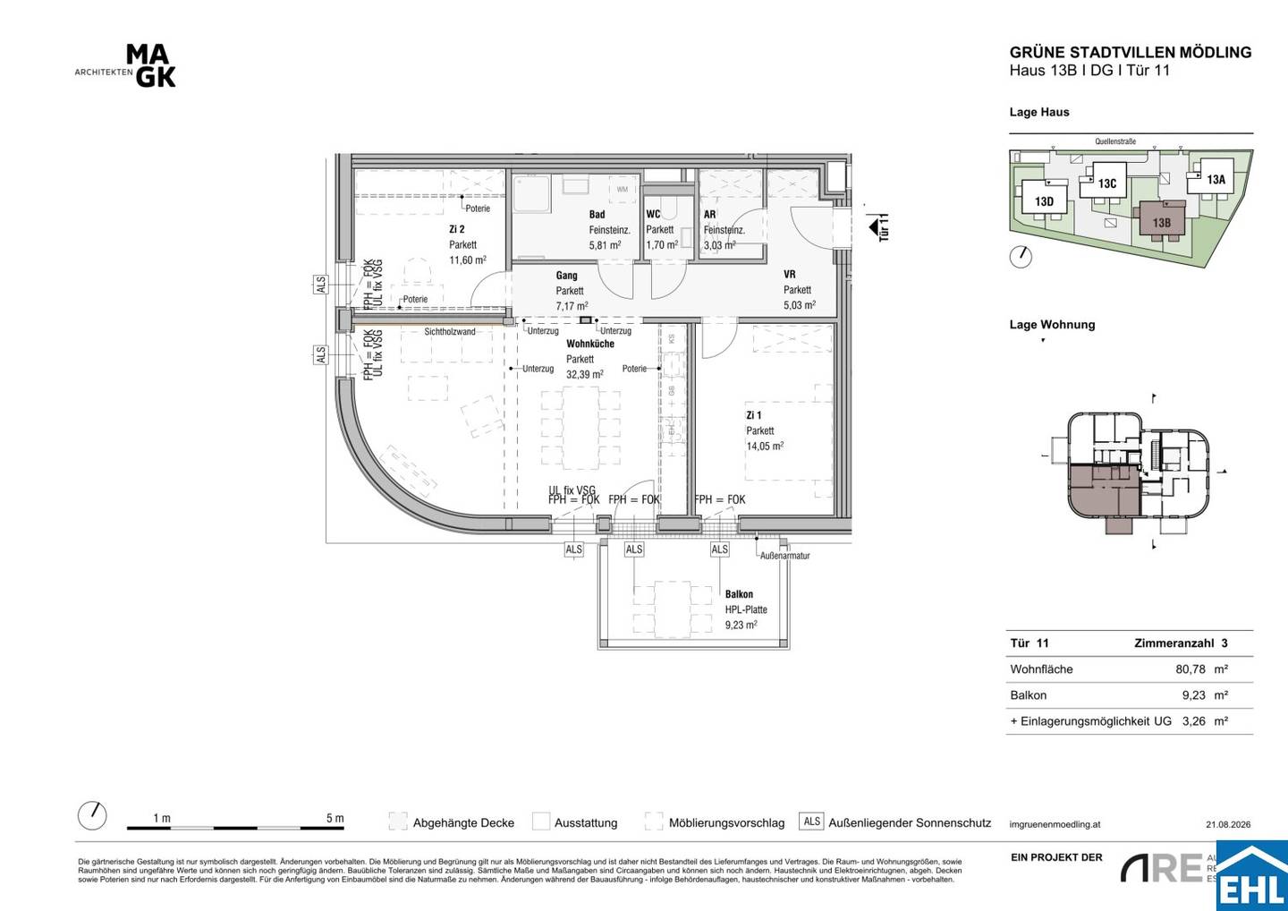 Vorsorgewohnung New Build First Occupancy Balcony in Mödling