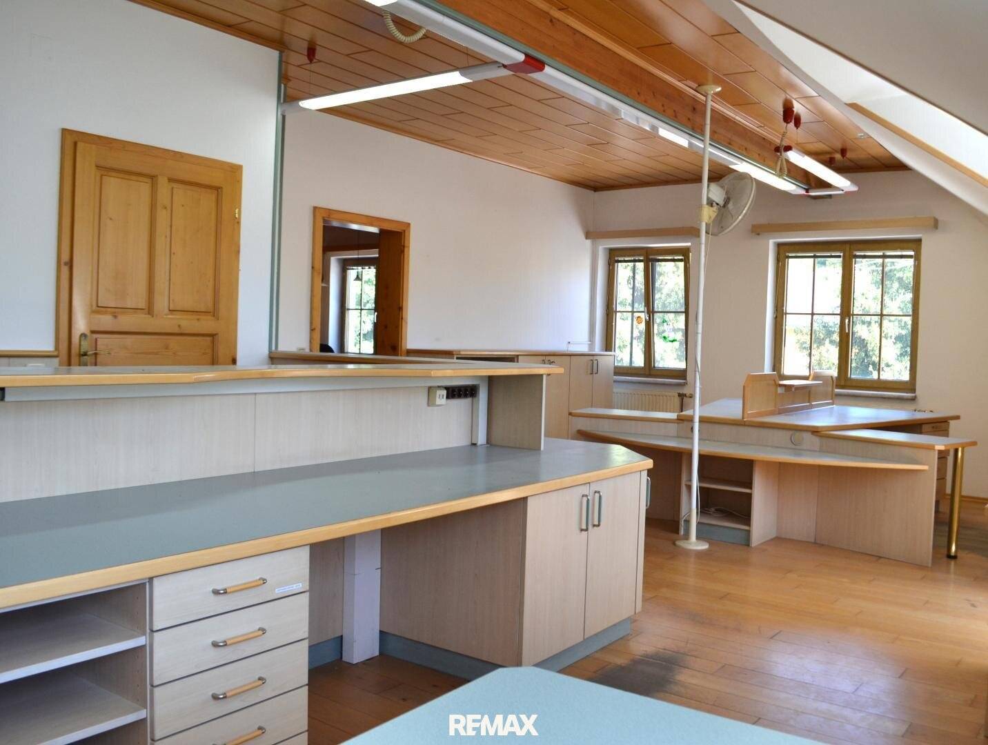 Bright office spaces with parquet flooring in a central location