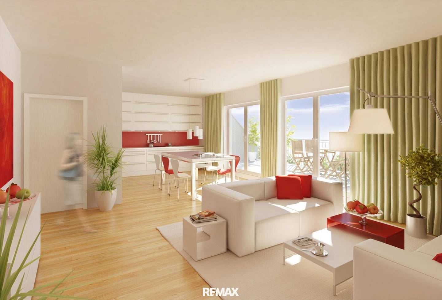 Wohnung nahe Donauzentrum Loggia vermietet