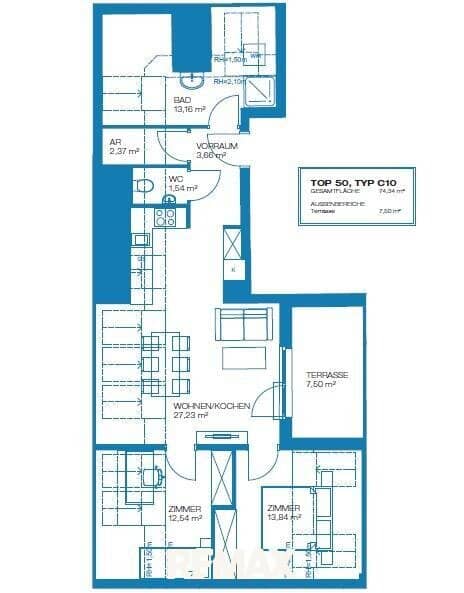 Vorsorgewohnung Erstbezug Balkon Wien