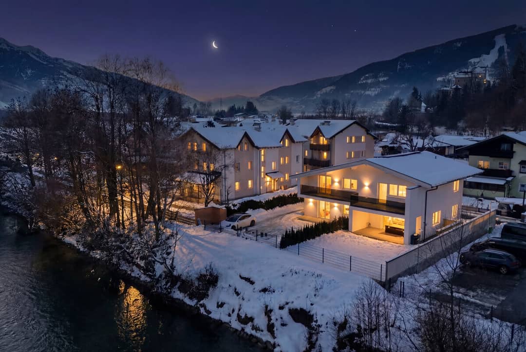 Erdgeschosswohnung mit Salzachblick und Garten