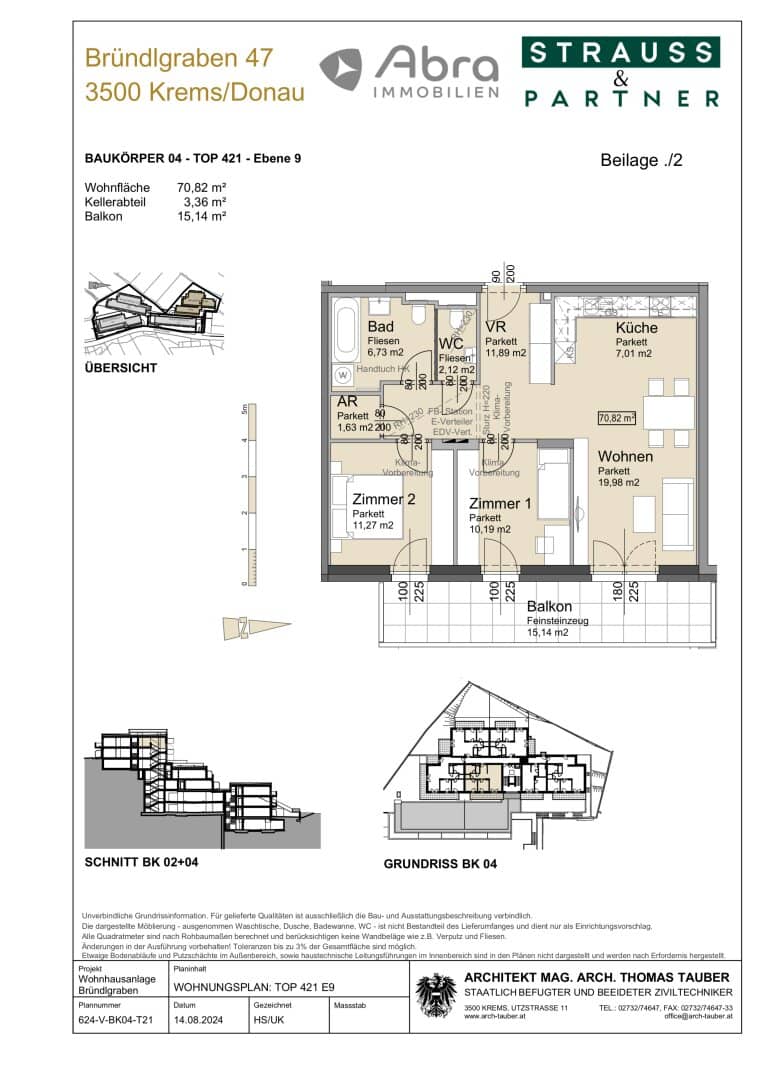 Neubau Erstbezug Wohnung Balkon Grünblick