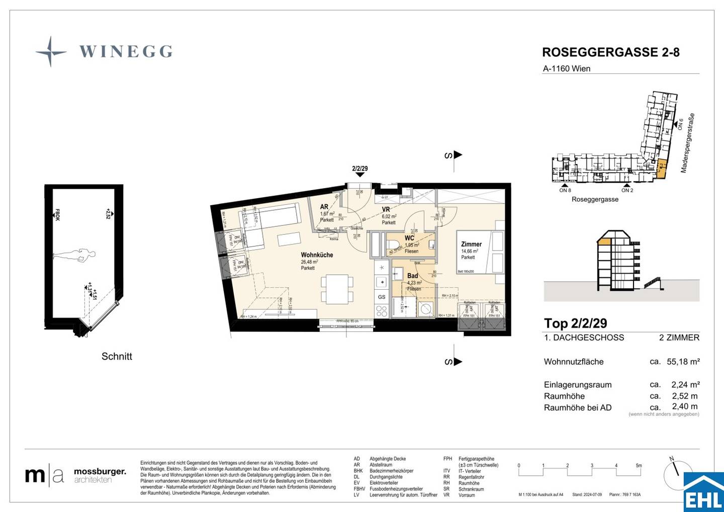 Wohnung mit Innenhof und dgnb gold zertifizierung