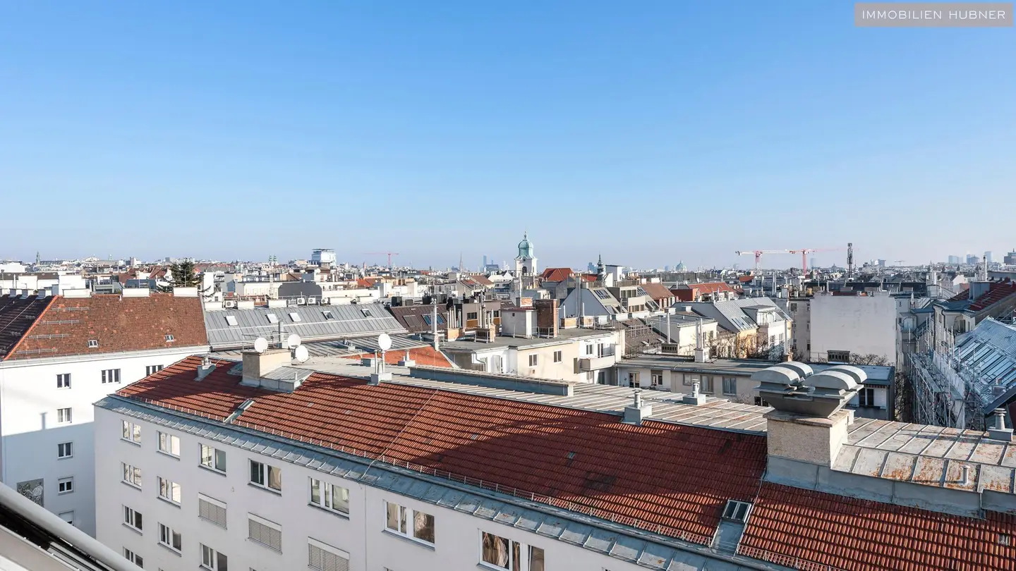 Maisonettewohnung with terrace and skyline view